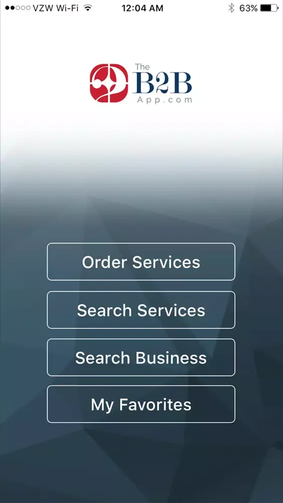 ภาพหน้าจอของ B2B Business Services App