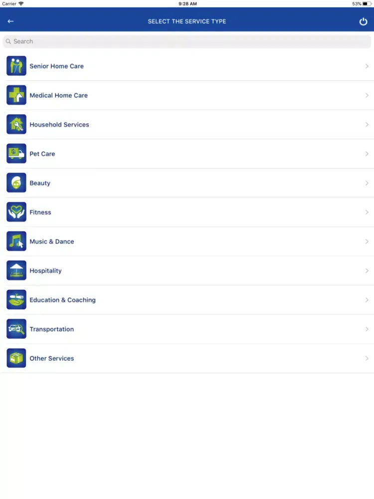 Zrzuty ekranu EZ Home Services Ordering APP iPad 