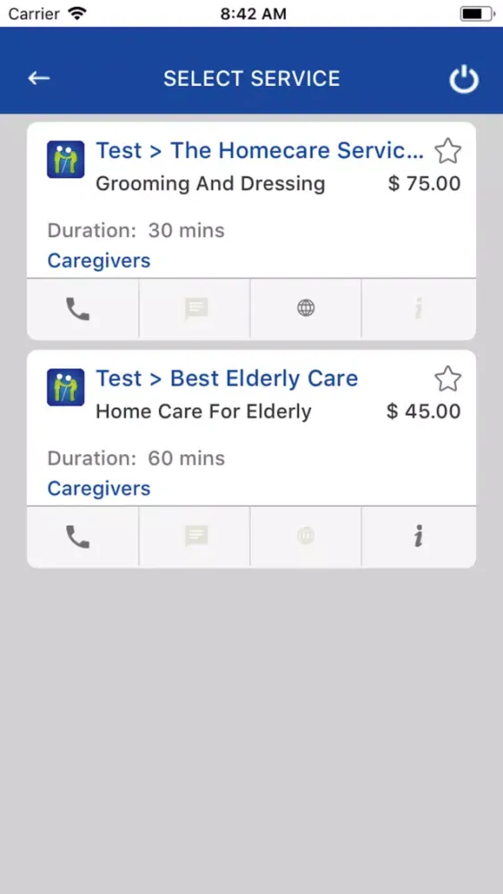 Zrzuty ekranu EZ Home Services Ordering APP