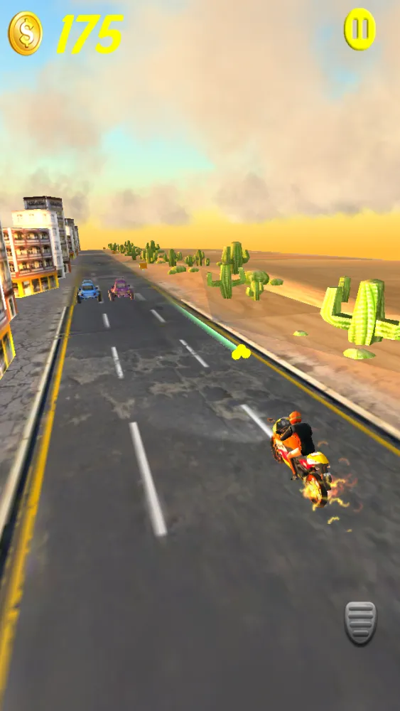 Capturas de tela do Action Motorcycle 3D Race: Motor-Bike Fury Simulator Racing Game Free