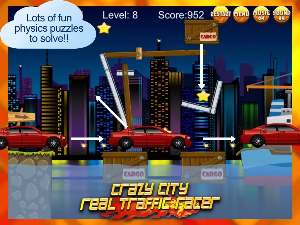 تصاویر A Crazy City Racing Real Sports Car Traffic Racer Game iPad 