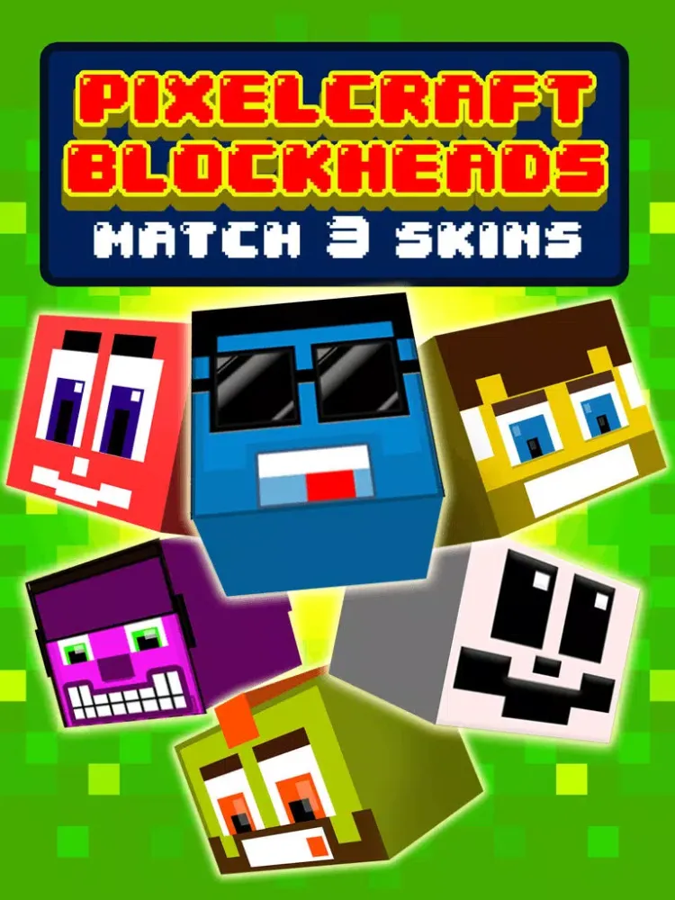 Funny Pixel Faces on Blocks Match 3 Puzzle Game iPad  스크린샷