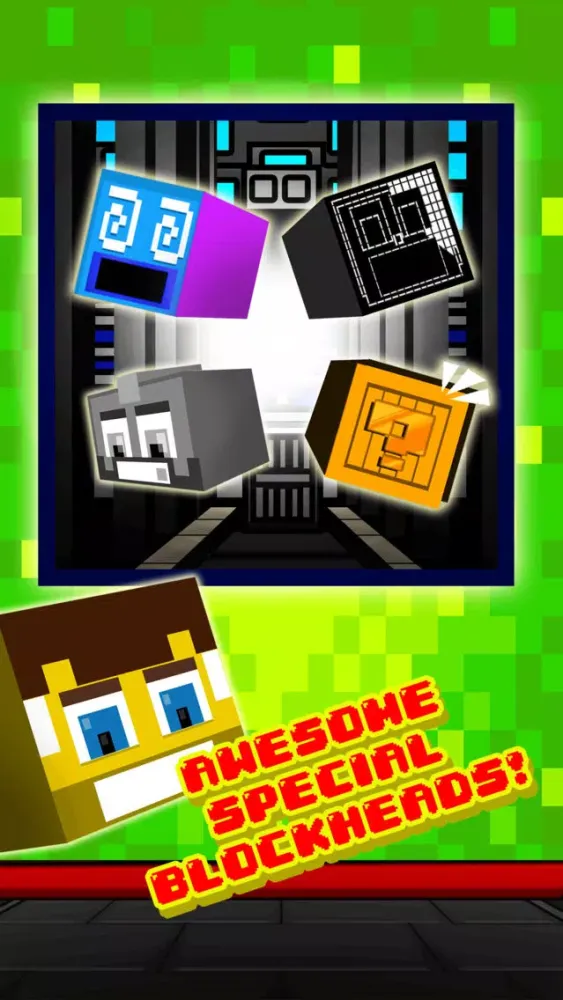 Funny Pixel Faces on Blocks Match 3 Puzzle Game 스크린샷