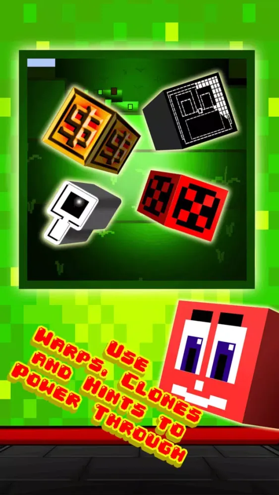Funny Pixel Faces on Blocks Match 3 Puzzle Game 스크린샷