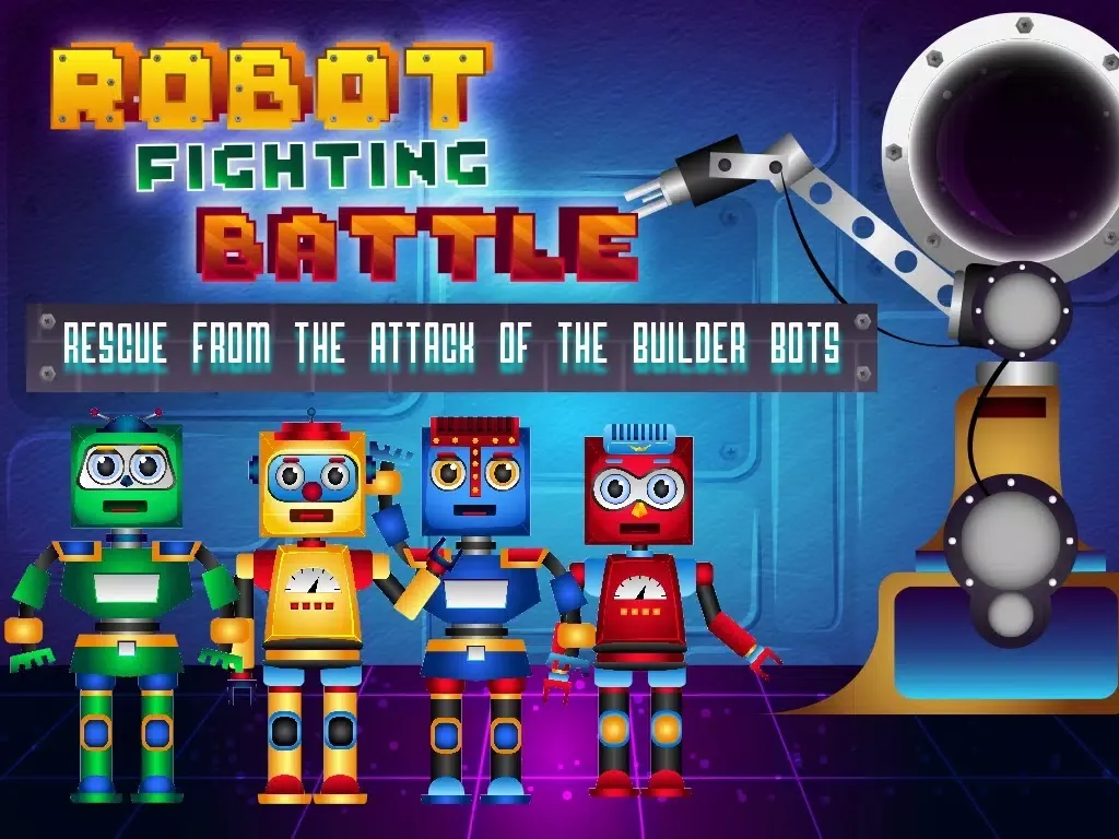 Скриншоты A Robot Fighting Battle - Rescue From the Attack of the Builder Bots Game iPad 