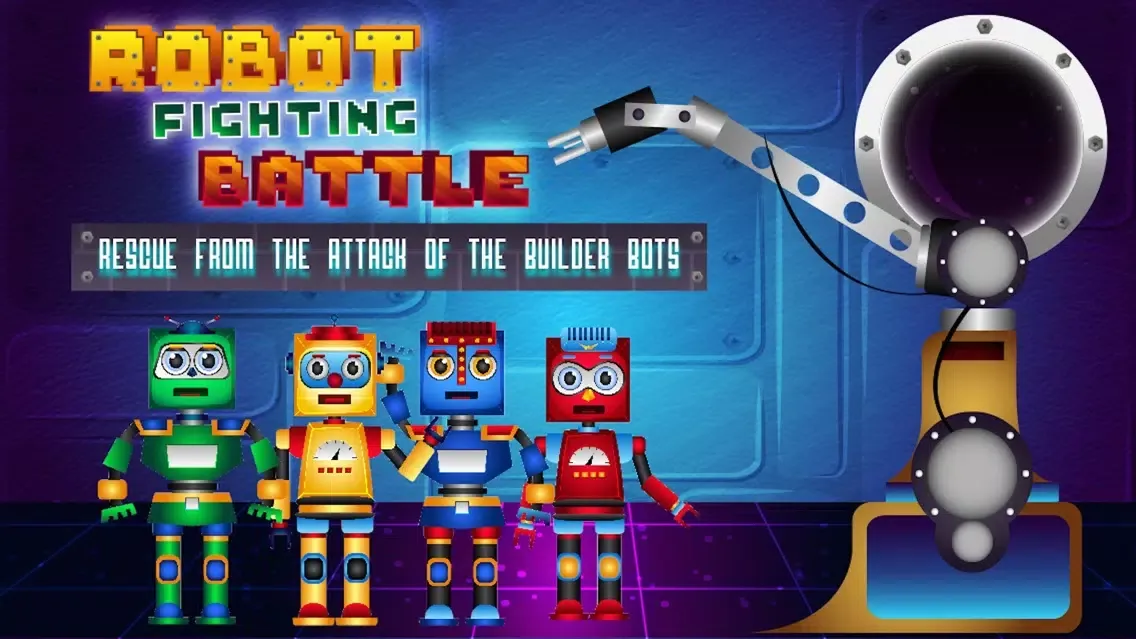 Скриншоты A Robot Fighting Battle - Rescue From the Attack of the Builder Bots Game