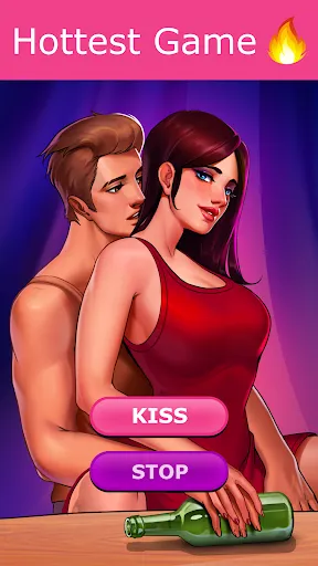 Captures d'écran de Kiss Kiss: Spin the Bottle