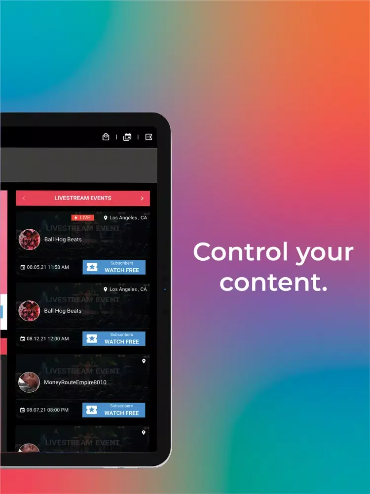 Fan Pass Live iPad  سکرین شاٹس