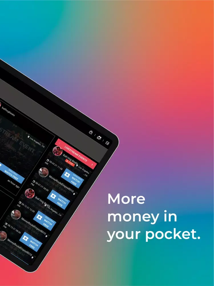 Fan Pass Live iPad  سکرین شاٹس
