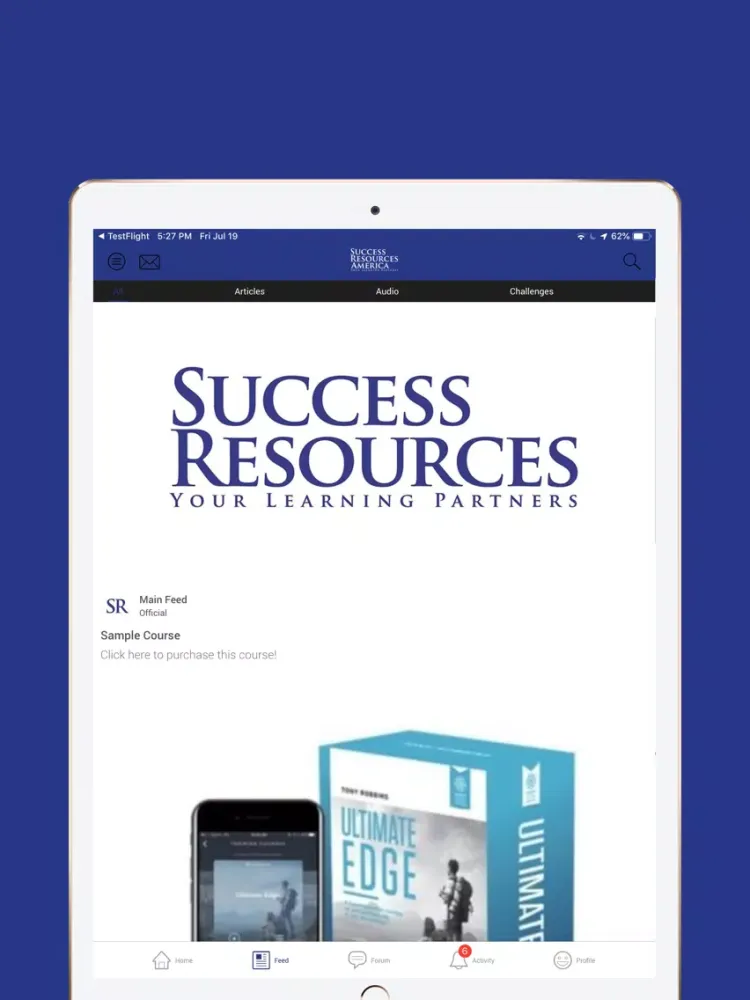 Capturas de pantalla de Success Resources Community iPad 