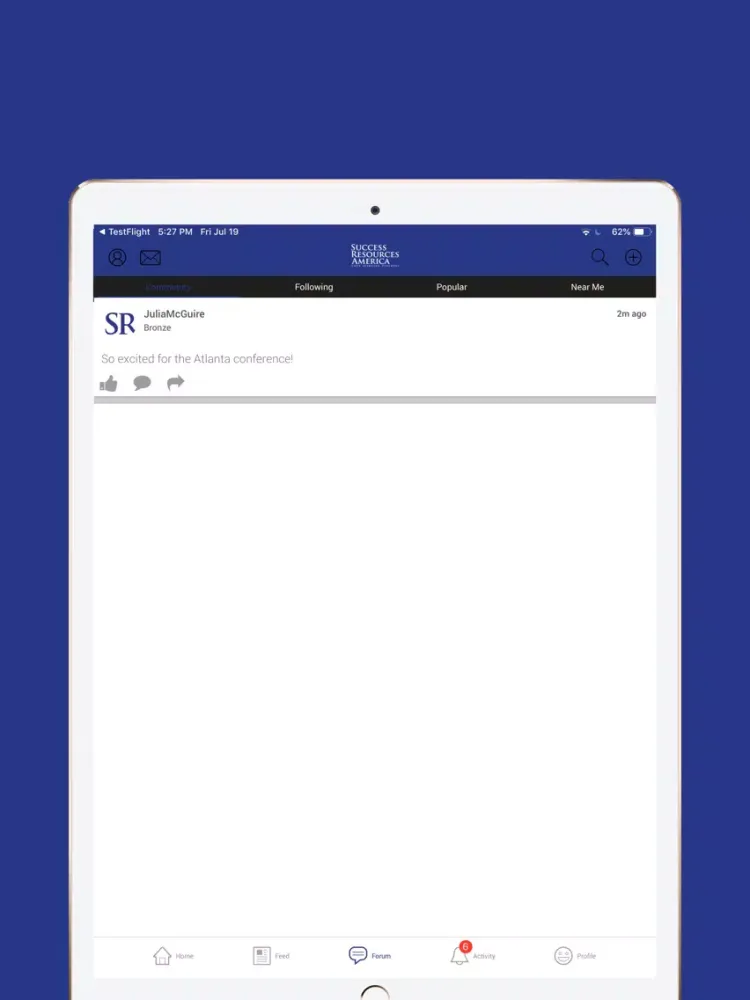 Capturas de pantalla de Success Resources Community iPad 