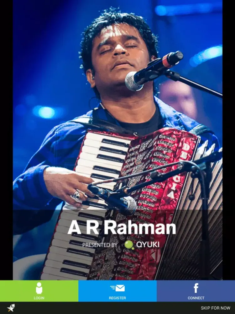ภาพหน้าจอของ A R Rahman Official iPad 