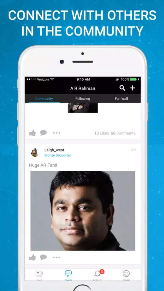 ภาพหน้าจอของ A R Rahman Official