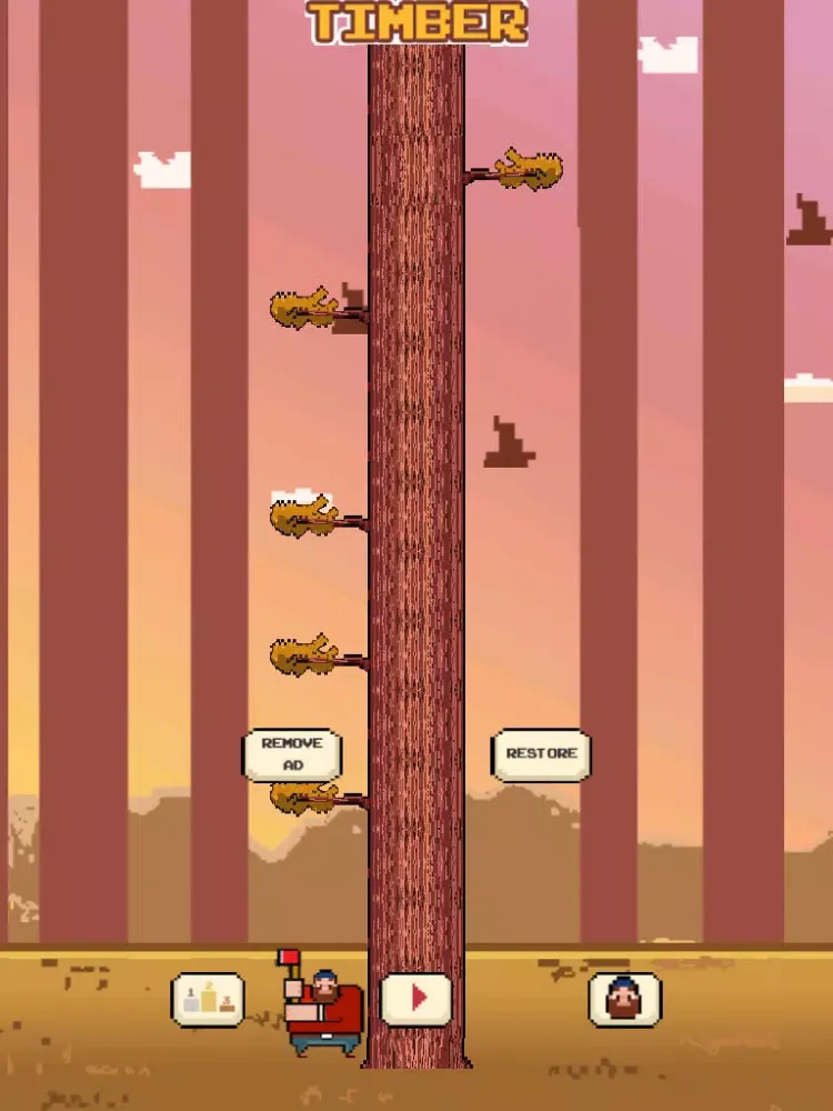 Tangkapan layar Action Timber Crunch - One man cool journey in 2 a wilderness of chop and run dirt adventure fun - Top Free Game for boys and girls! iPad 