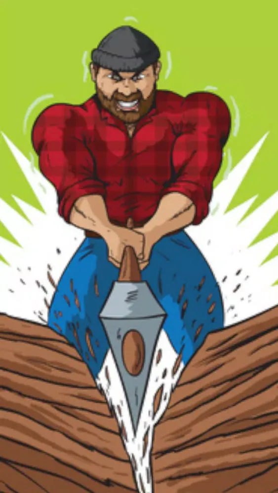 Tangkapan layar Action Timber Crunch - One man cool journey in 2 a wilderness of chop and run dirt adventure fun - Top Free Game for boys and girls!