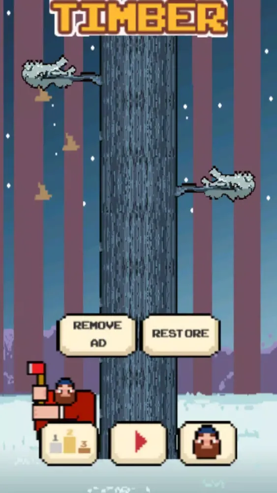 Tangkapan layar Action Timber Crunch - One man cool journey in 2 a wilderness of chop and run dirt adventure fun - Top Free Game for boys and girls!