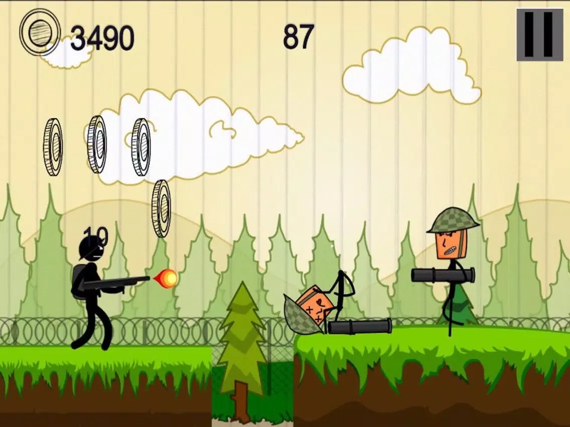 Capturas de pantalla de A Stickman Shooter - Sniper Vs Shooting Assassin Soldiers iPad 