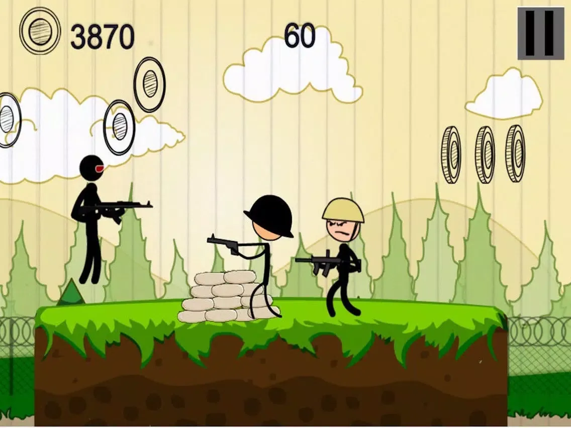 Capturas de pantalla de A Stickman Shooter - Sniper Vs Shooting Assassin Soldiers iPad 