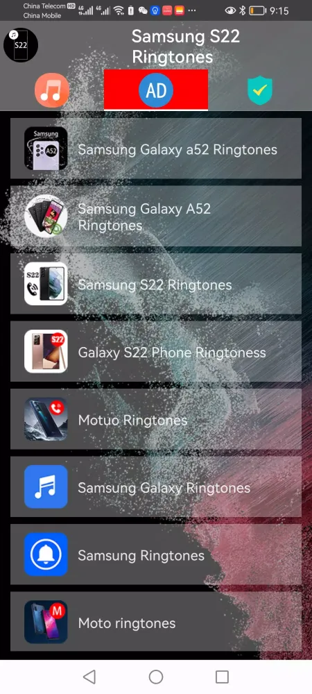 Samsung S22 Ringtones應用截圖