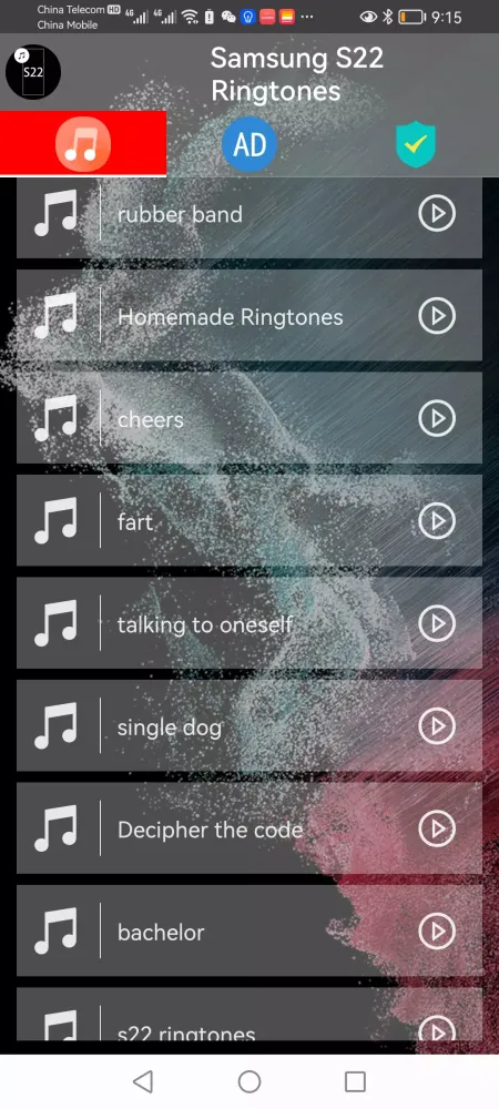 Samsung S22 Ringtones應用截圖