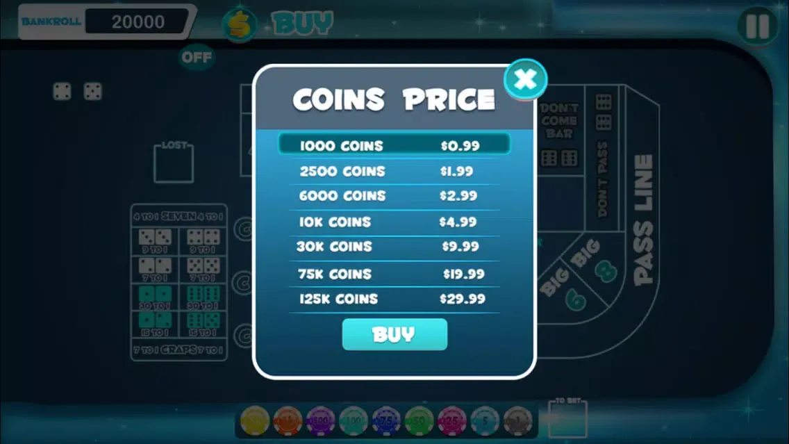 ภาพหน้าจอของ Oh Craps! Dice Shoot and Roll Game! - Play with Friends and Buddies