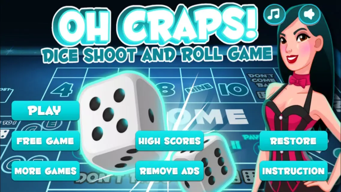 ภาพหน้าจอของ Oh Craps! Dice Shoot and Roll Game! - Play with Friends and Buddies