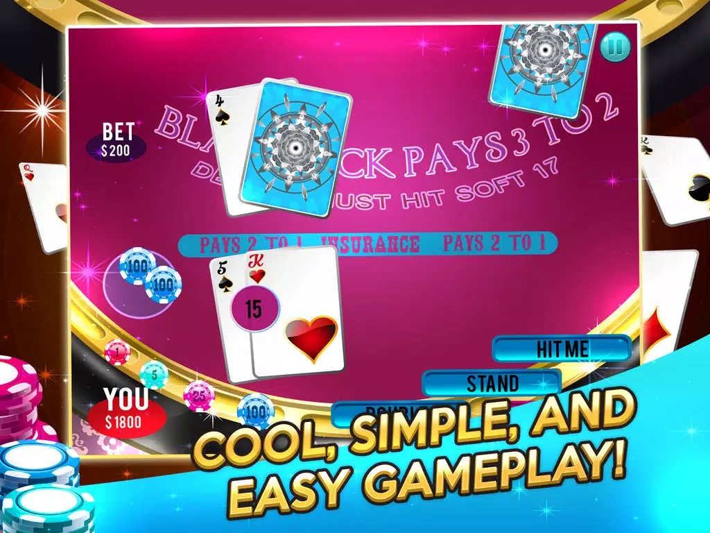 High Stakes BlackJack! Million Dollar Jackpot Practice Trainer iPad 應用截圖