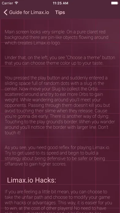 Screenshot di Guide for Limax.io