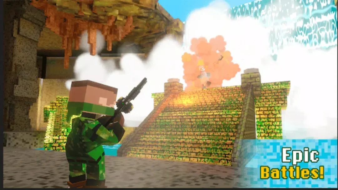 ภาพหน้าจอของ Block Wars Survival Games