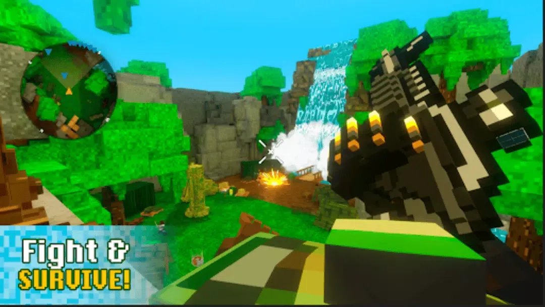 ภาพหน้าจอของ Block Wars Survival Games
