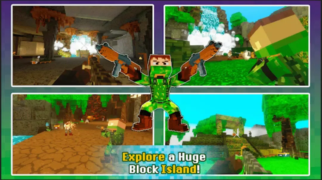 ภาพหน้าจอของ Block Wars Survival Games