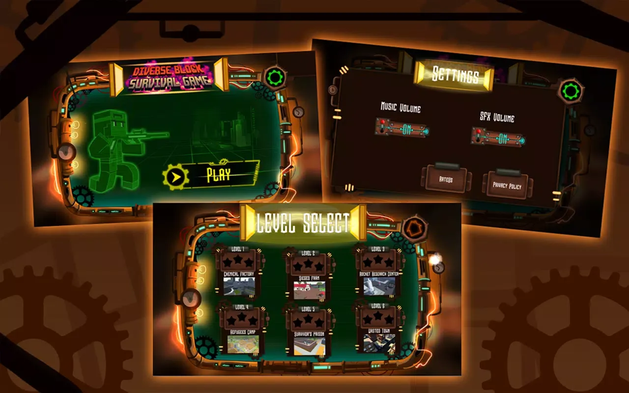 Ảnh chụp màn hình của Diverse Block Survival Game