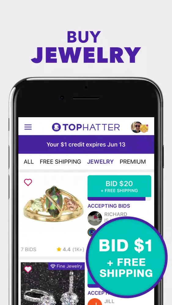 Screenshot di Tophatter: Closeout Deals