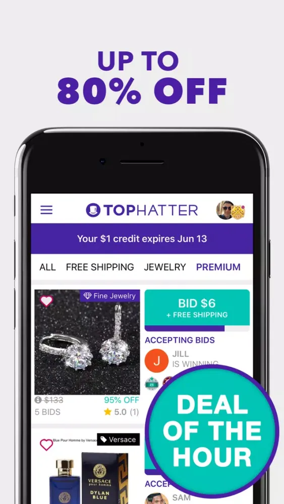 Screenshot di Tophatter: Closeout Deals
