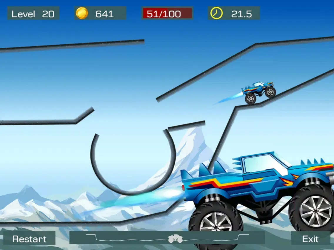 Zrzuty ekranu Monster Stunts Lite iPad 