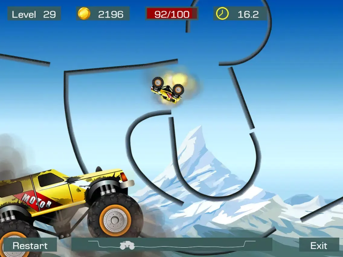 Zrzuty ekranu Monster Stunts Lite iPad 