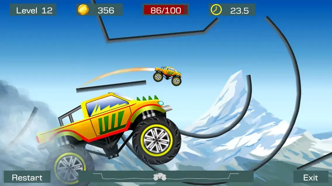 Zrzuty ekranu Monster Stunts Lite