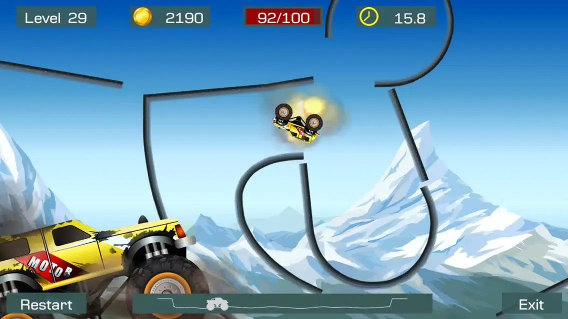 Zrzuty ekranu Monster Stunts Lite
