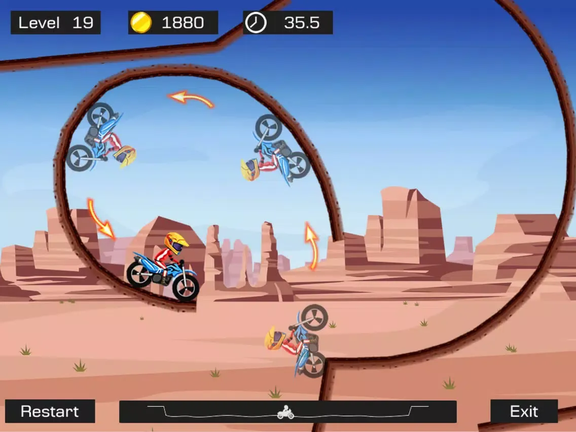 Capturas de pantalla de Top Bike Lite-Motorcycle Stunt iPad 