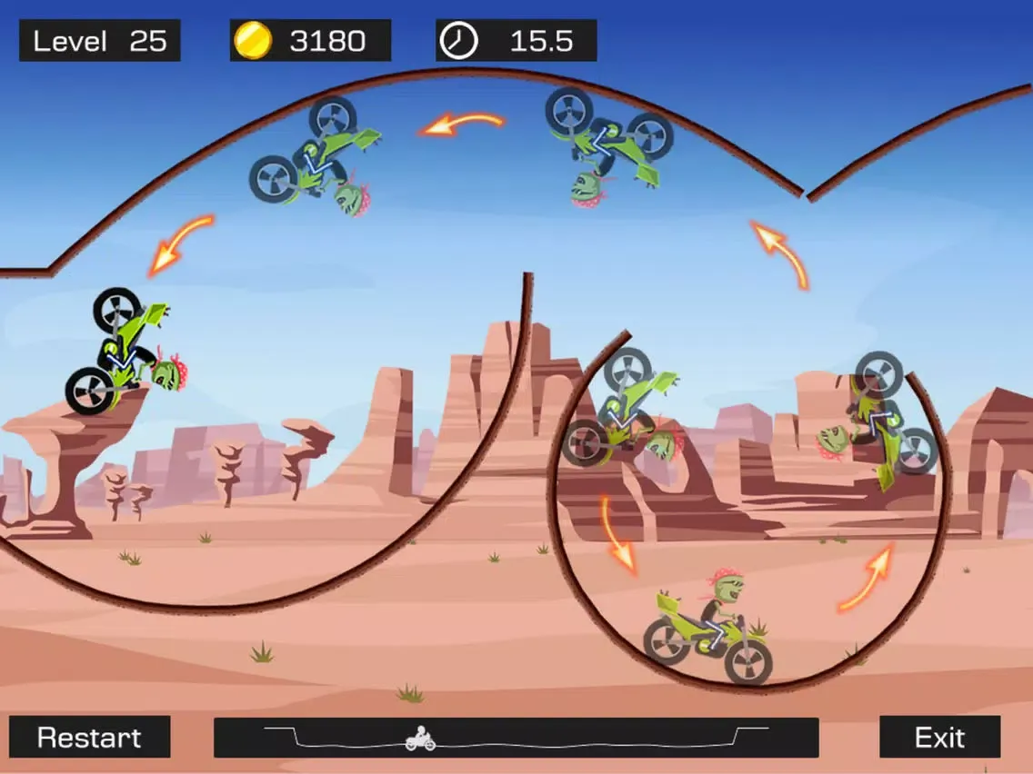 Capturas de pantalla de Top Bike Lite-Motorcycle Stunt iPad 