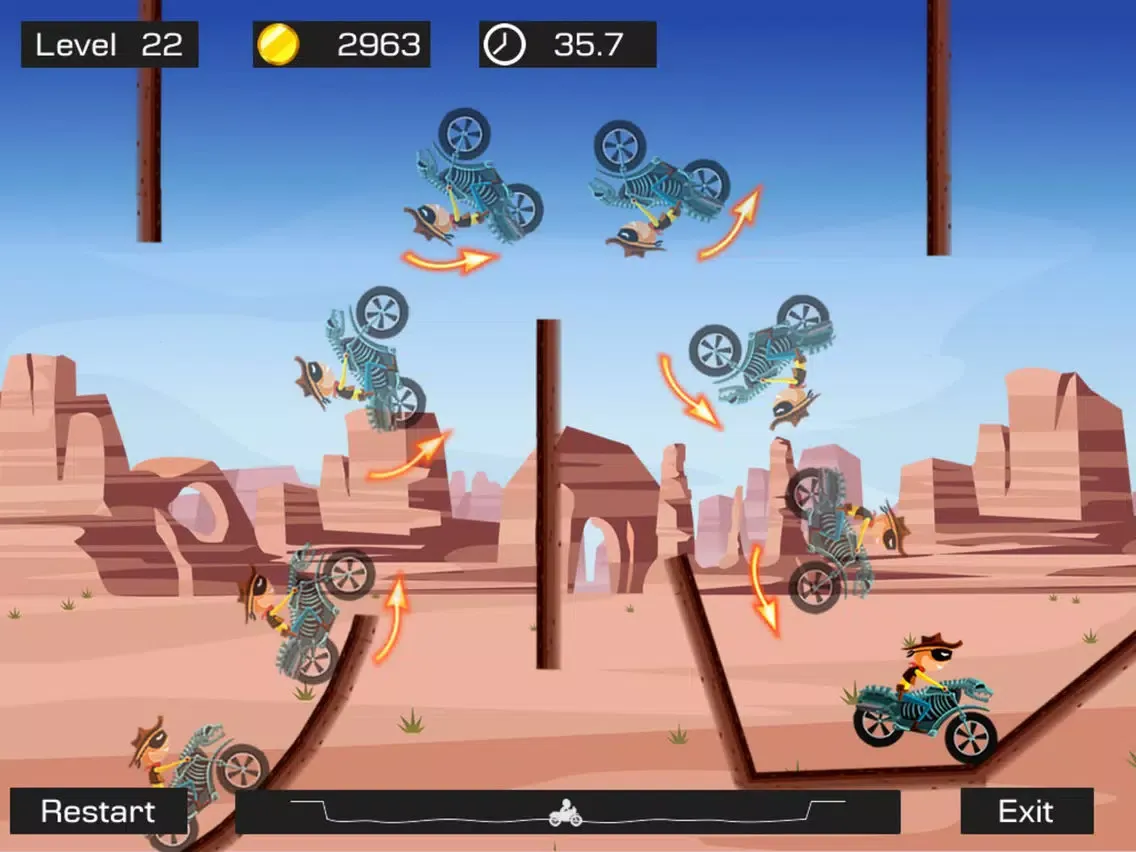 Capturas de pantalla de Top Bike Lite-Motorcycle Stunt iPad 