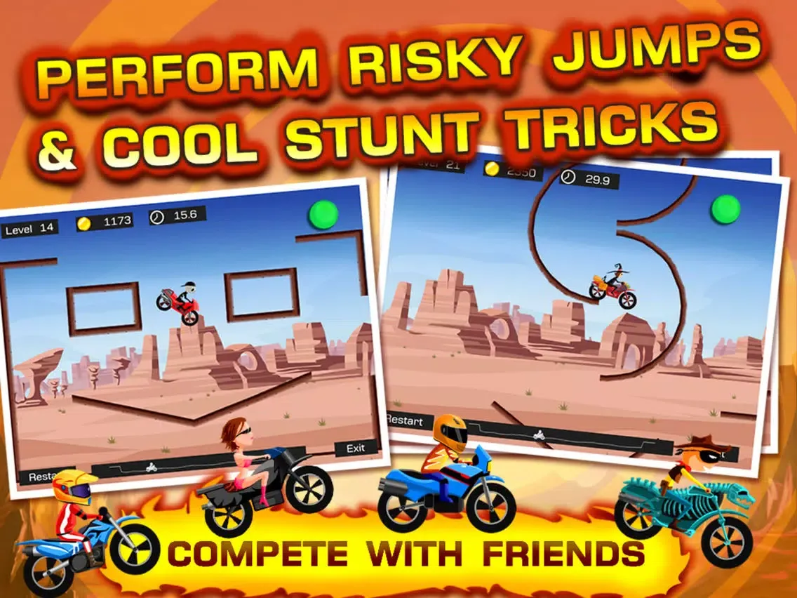 Capturas de pantalla de Top Bike Lite-Motorcycle Stunt iPad 