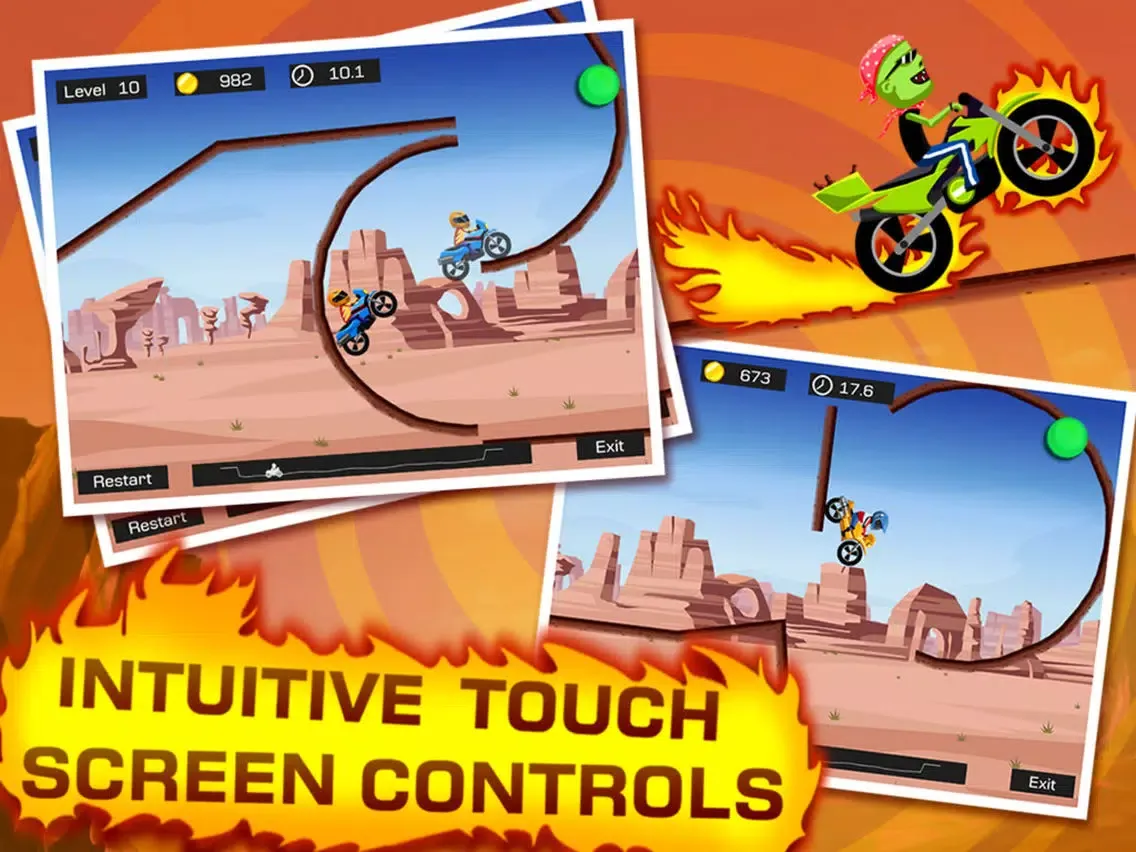 Capturas de pantalla de Top Bike Lite-Motorcycle Stunt iPad 