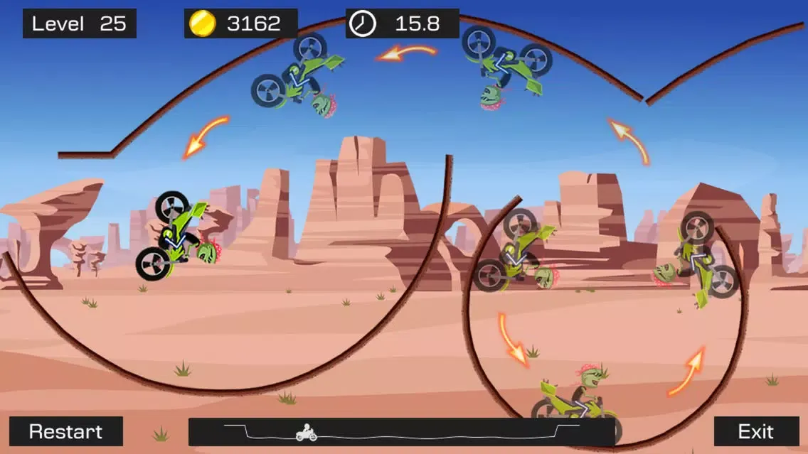 Capturas de pantalla de Top Bike Lite-Motorcycle Stunt
