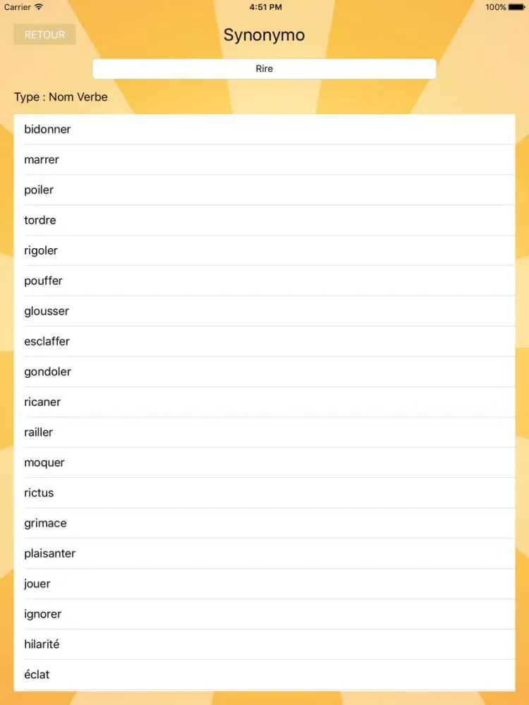 Screenshot di Synonymo iPad 