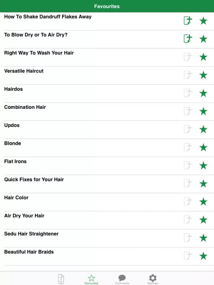 Hair Loss Tips iPad  Screenshots