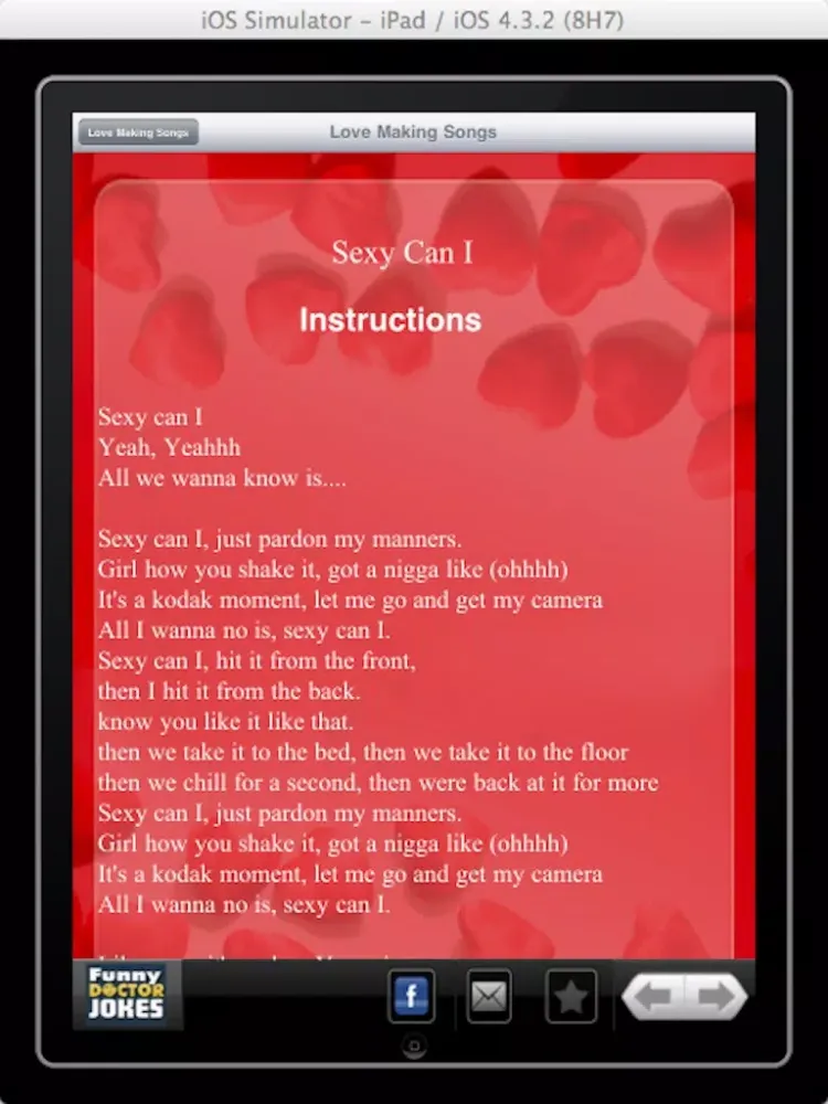 Top Love Making Songs iPad 应用截图