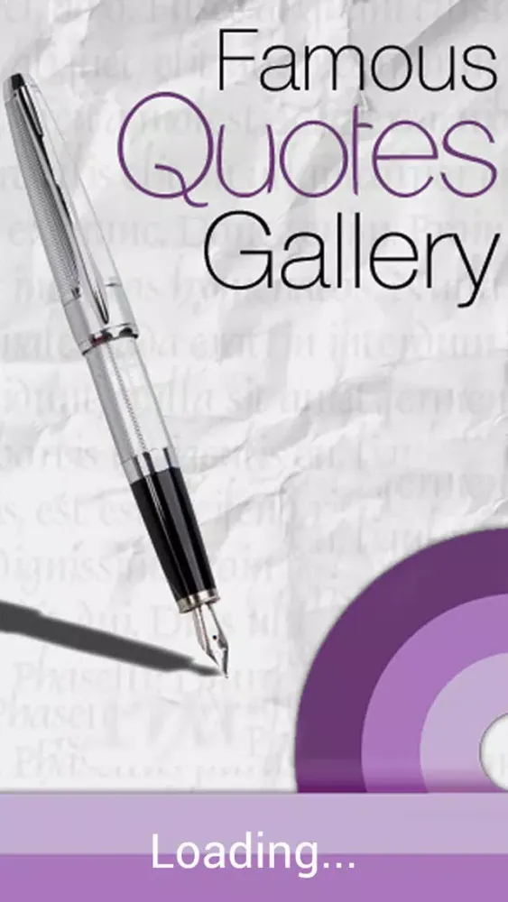 Capturas de tela do Famous Quotes Gallery