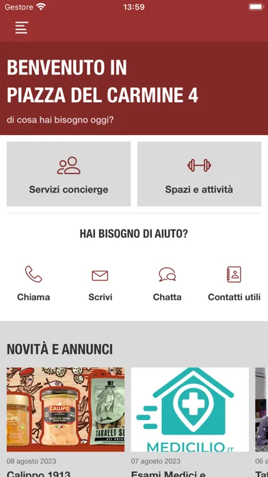 Piazza del Carmine 4 Concierge应用截图