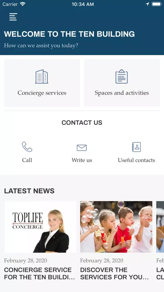 Capturas de tela do The Ten Building Concierge